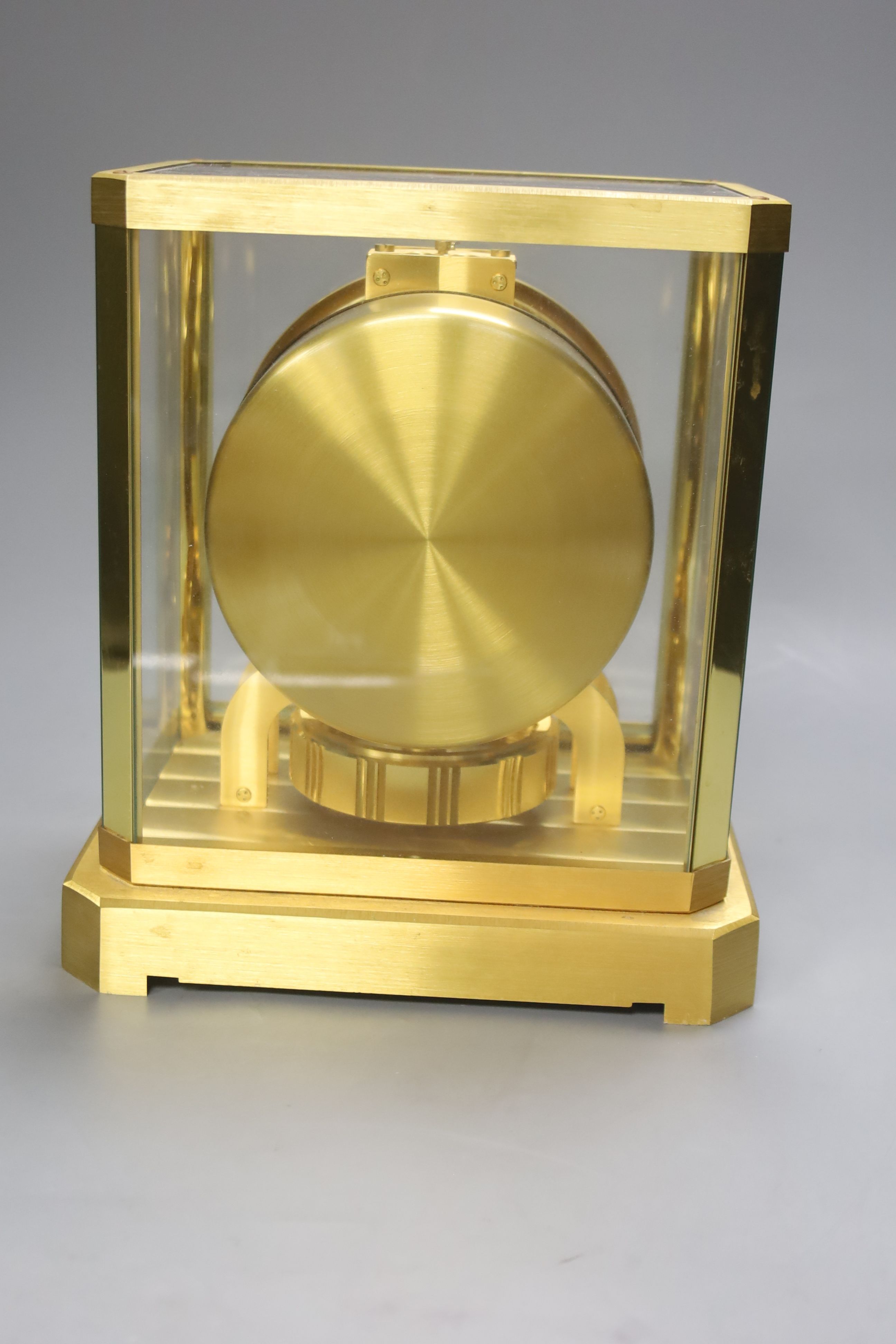 A Jaeger Le Coultre Atmos clock, height 24cm